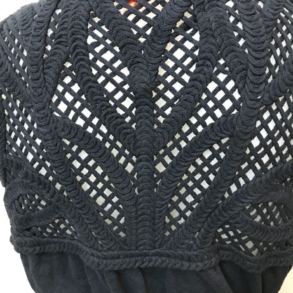 JERSEY dress with crochet trim - Picture 5 of 7